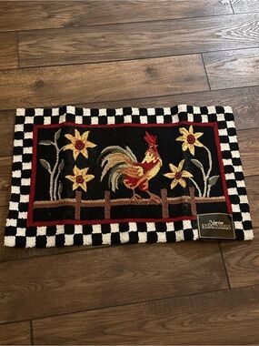 Nourison Everywheres Red Rooster Accent Rug - Black, Red, Yellow